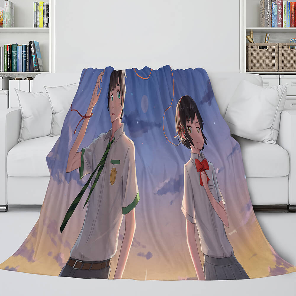 Anime Your Name Cosplay Flannel Blanket Throw (Online Order Only)