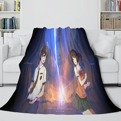 Anime Your Name Cosplay Flannel Blanket Throw (Online Order Only)