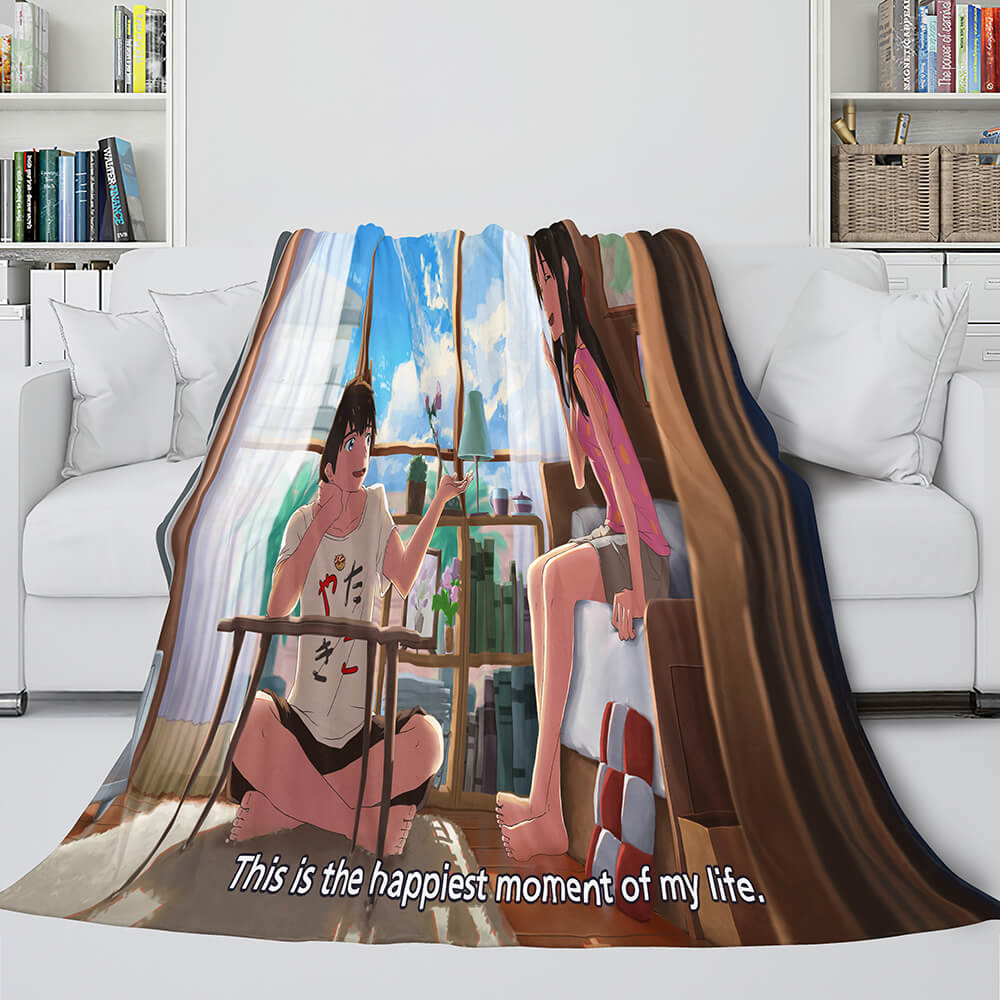 Anime Your Name Cosplay Flannel Blanket Throw (Online Order Only)