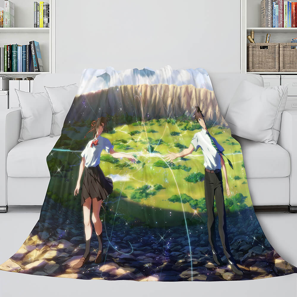 Anime Your Name Cosplay Flannel Blanket Throw (Online Order Only)