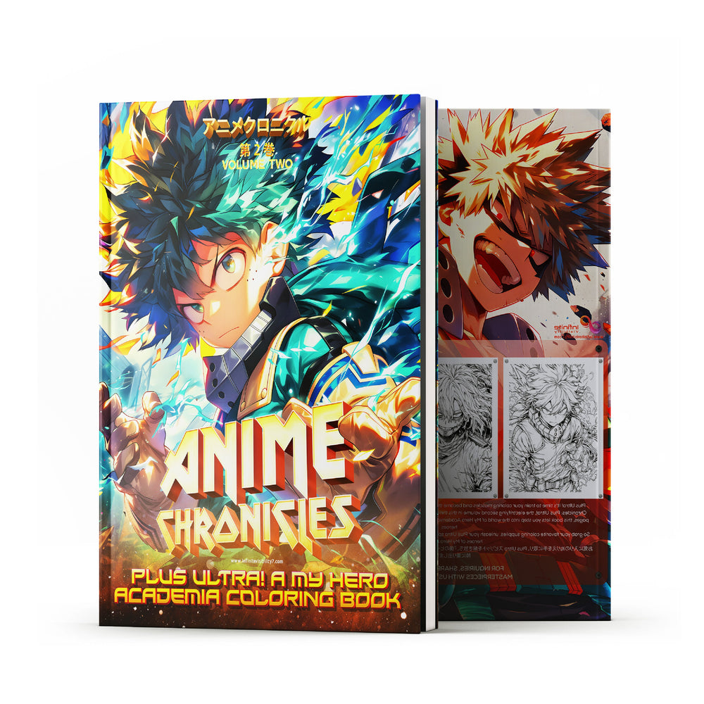 Anime Chronicles: Plus Ultra! A My Hero Academia Coloring Book Volume 2 (ONLINE ORDER ONLY)
