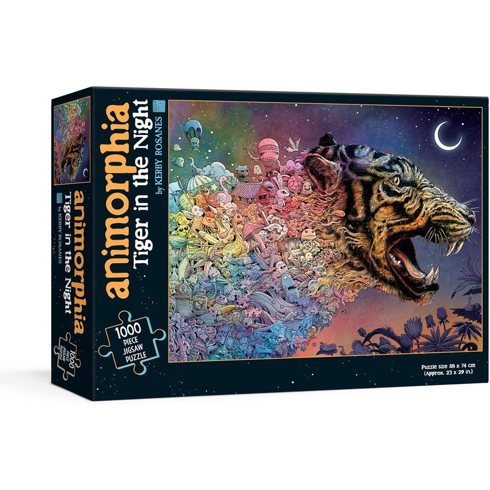 Animorphia Tiger in the Night 1000 Piece Jigsaw Puzzle Plume (ONLINE ORDER ONLY)