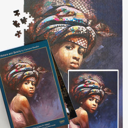 Ankara & Beauty 500 Piece Premium Jigsaw Puzzle Art & Fable