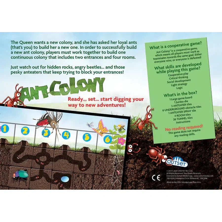 Ant Colony Co-Operative Board Game Outset (ONLINE ORDER ONLY)