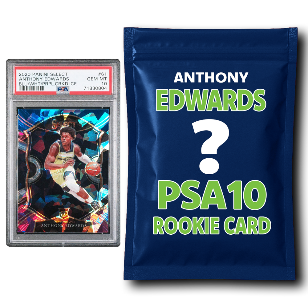 Anthony Edwards PSA 10 Graded Rookie Basketball Card Mystery Pack (ONLINE ORDER ONLY)