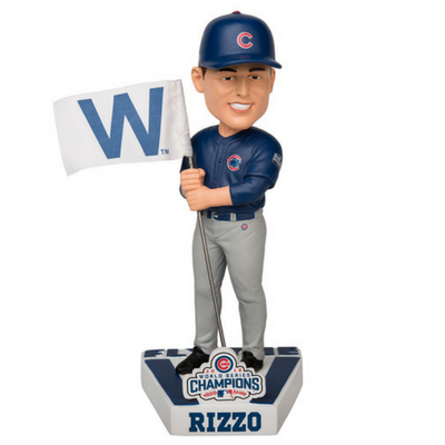 Chicago Cubs 2016 World Series Fly the W Bobbleheads (ONLINE ORDER ONLY)