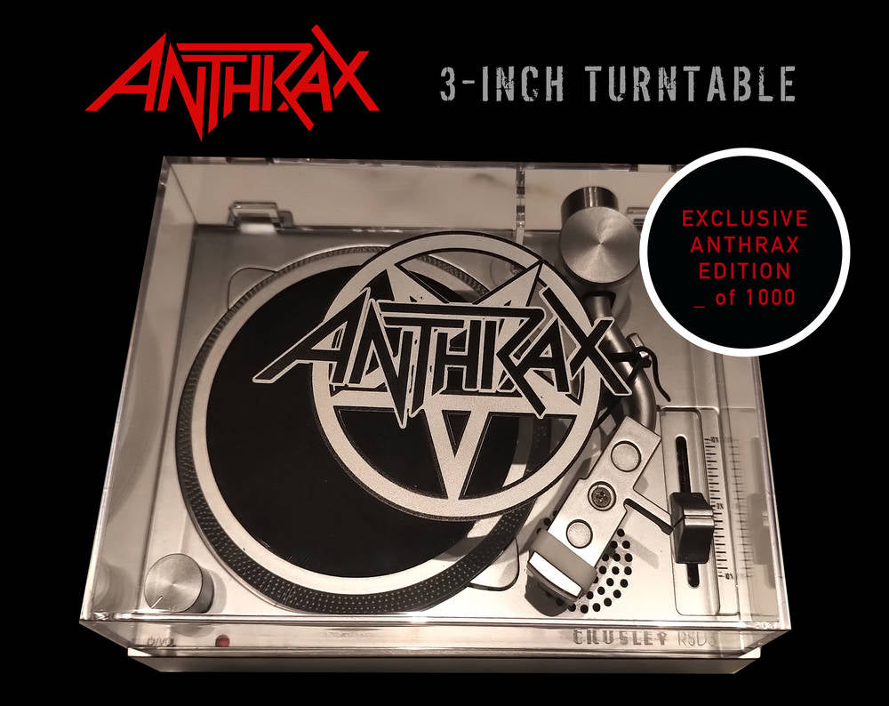 Anthrax Crosley 3" RSD turntable [Vinyl] (ONLINE ORDER ONLY)
