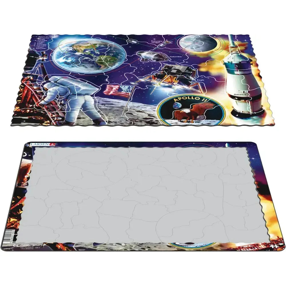 Apollo 11 Moon Landing 50 Piece Tray Jigsaw Puzzle Larsen
