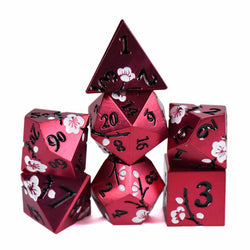 Apple Blossom (Metal) - 7 Dice Set (ONLINE ORDER ONLY)