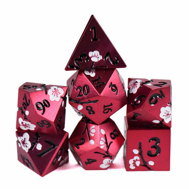 Apple Blossom (Metal) - 7 Dice Set