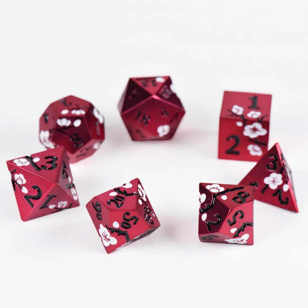 Apple Blossom (Metal) - 7 Dice Set (ONLINE ORDER ONLY)