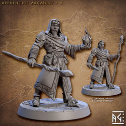 3D Printed Artisan Guild Apprentice Arcanist Set Arcanists Guild 28mm 32mm (Online Only)