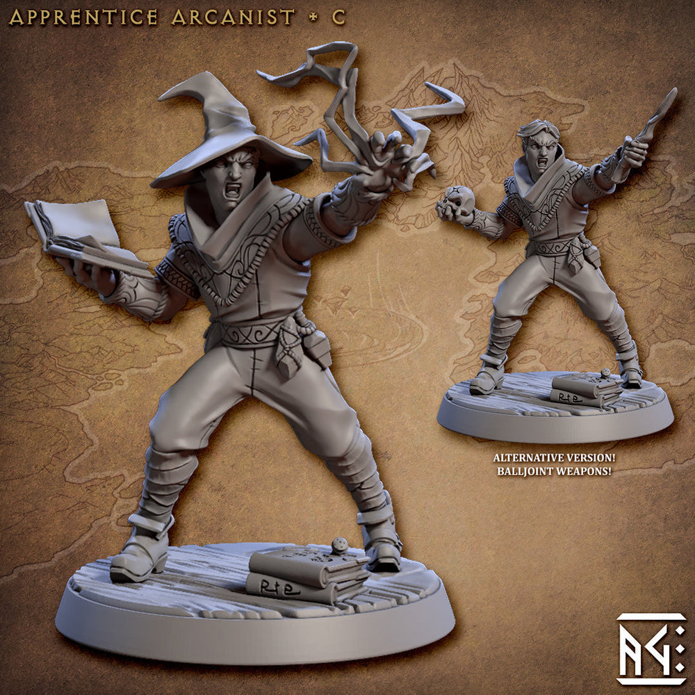 3D Printed Artisan Guild Apprentice Arcanist Set Arcanists Guild 28mm 32mm (Online Only)