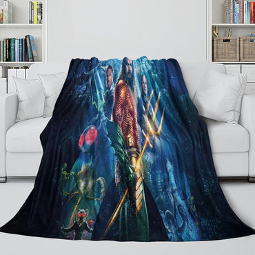 Aquaman and the Lost Kingdom Blanket Flannel Fleece Throw Room Decoration (Online Order Only)