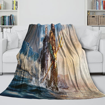 Aquaman and the Lost Kingdom Blanket Flannel Fleece Throw Room Decoration (Online Order Only)