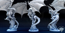 3D Printed Archvillain Games Black Arcane Dragon Frozen Wasteland 28 32mm D&D (Online Only)