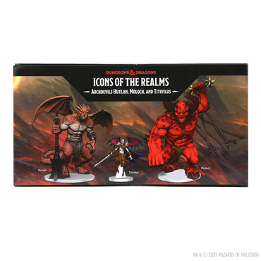 D&D: Icons of the Realms - Archdevils - Hutijin, Moloch, Titivilus (ONLINE ORDER ONLY)