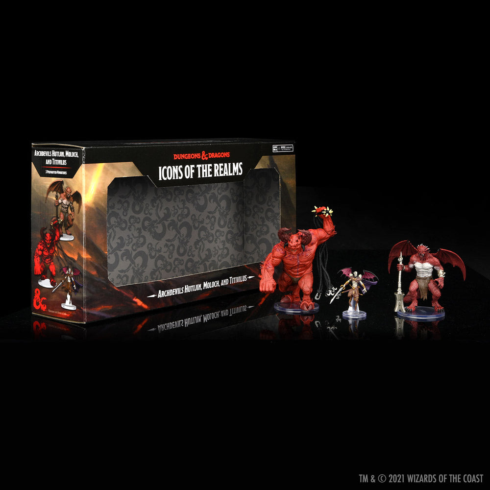 D&D: Icons of the Realms - Archdevils - Hutijin, Moloch, Titivilus (ONLINE ORDER ONLY)