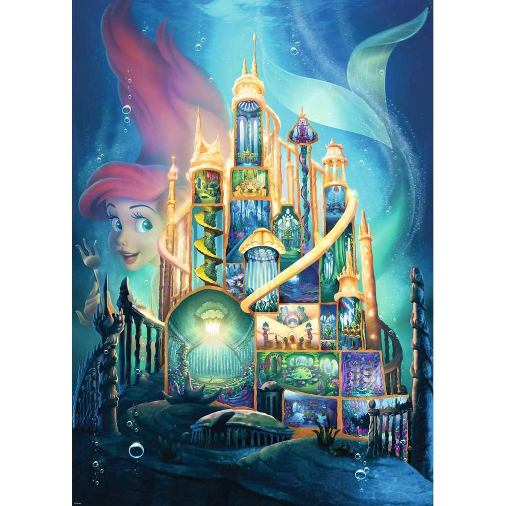 Ariel "Disney Castle Collection" 1000 Piece Jigsaw Puzzle Ravensburger (ONLINE ORDER ONLY)
