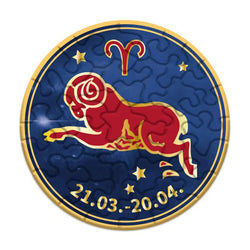 Aries Zodiac 33 Piece Mini Matchbox Jigsaw Puzzle Curiosi (ONLINE ORDER ONLY)