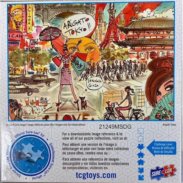 Arigato Tokyo Ooh La La 1000 Piece Jigsaw Puzzle Sure Lox (ONLINE ORDER ONLY)