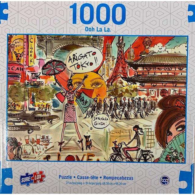 Arigato Tokyo Ooh La La 1000 Piece Jigsaw Puzzle Sure Lox (ONLINE ORDER ONLY)