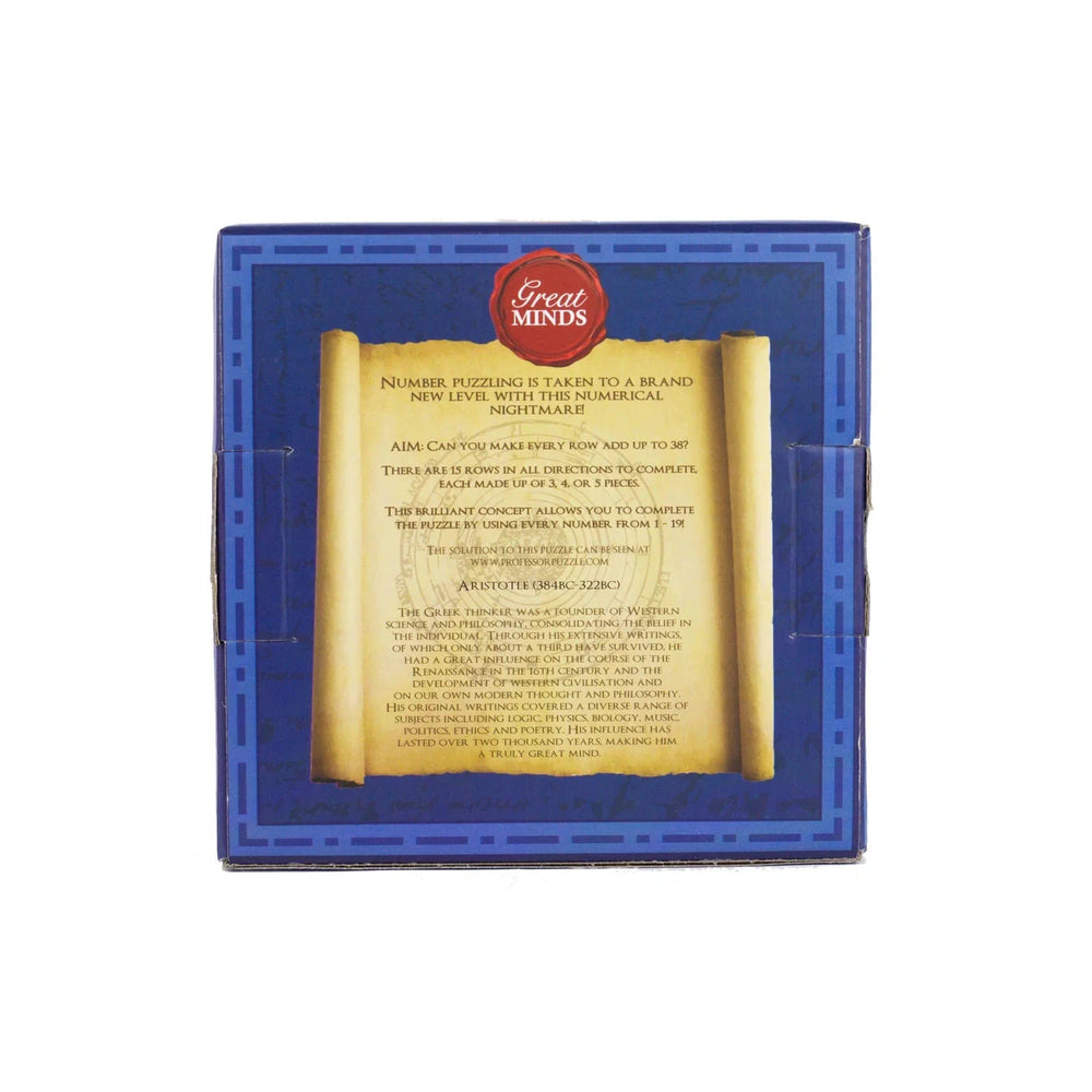 Aristotle's Wood Number Brain Teaser Puzzle Professor Puzzle (ONLINE ORDER ONLY)