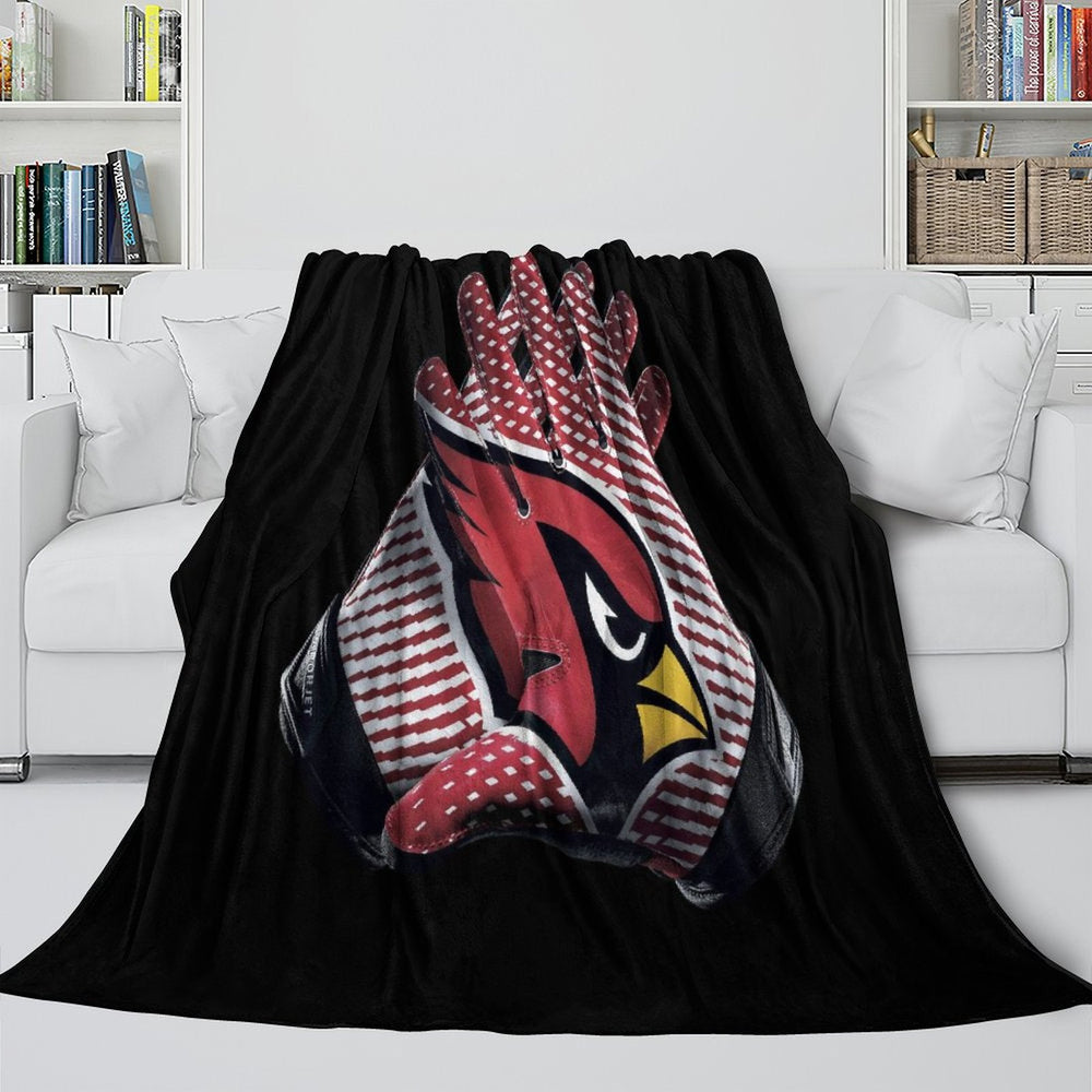 Arizona Cardinals Blanket Flannel Fleece Throw Room Decoration (Online Order Only)