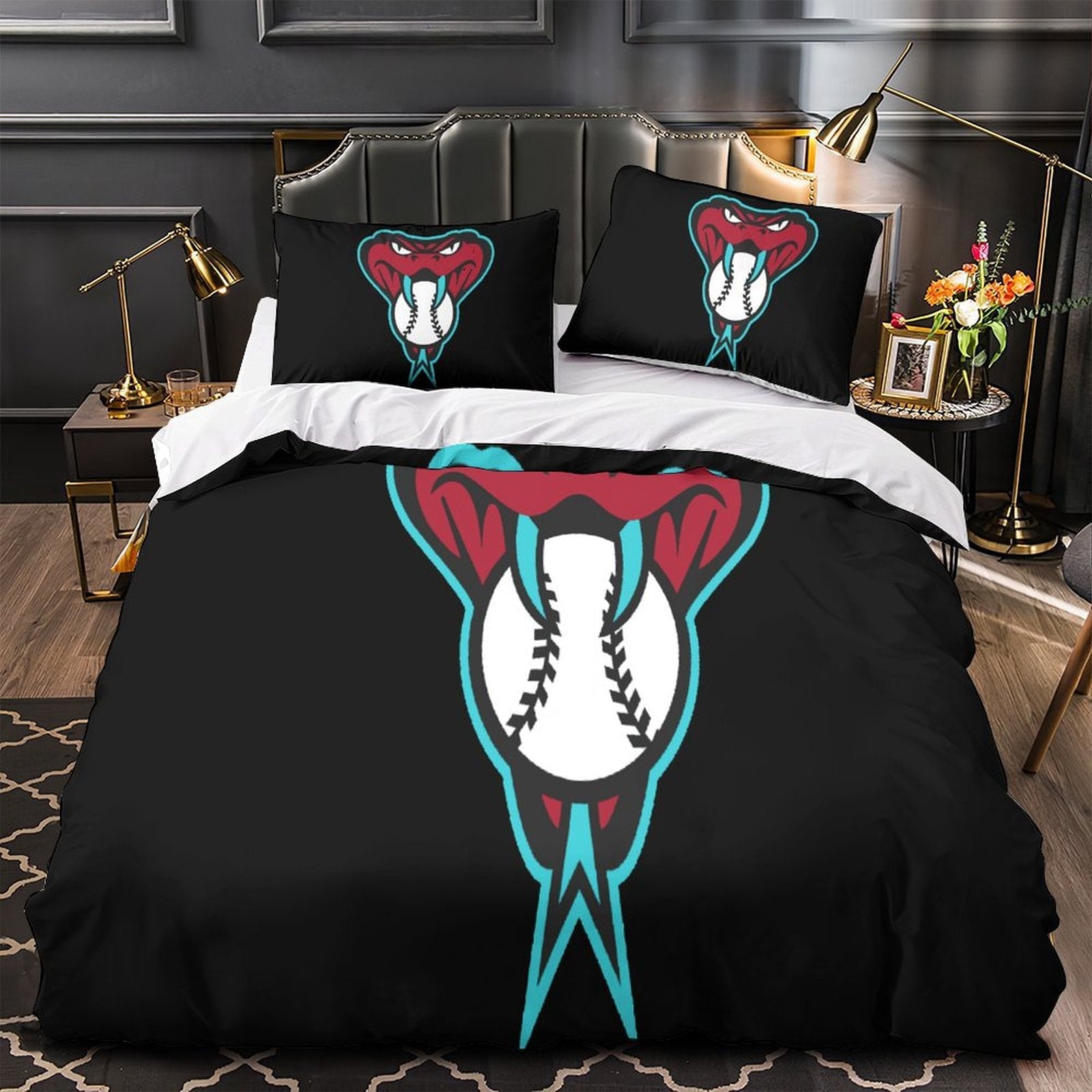 Arizona Diamondbacks Bedding Set Quilt Cover Without Filler (Online Order Only)