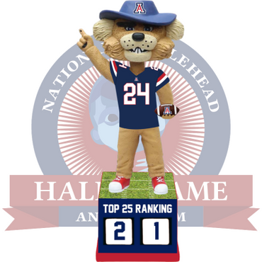 Arizona Wildcats Football Top 25 Ranking Tracker Bobblehead (Presale) (ONLINE ORDER ONLY)