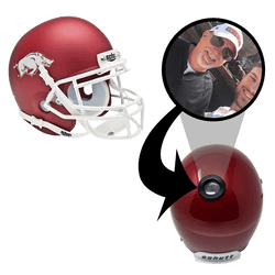 Arkansas Razorbacks College Football Collectible Mini Helmet - Picture Inside - FANZ Collectibles (Online Order Only) (ONLINE ORDER ONLY)