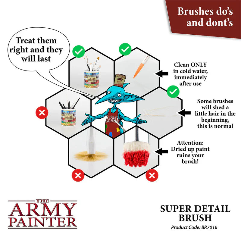 Army Painter Tools: Hobby Brush - Super Detail (ONLINE ORDER ONLY)