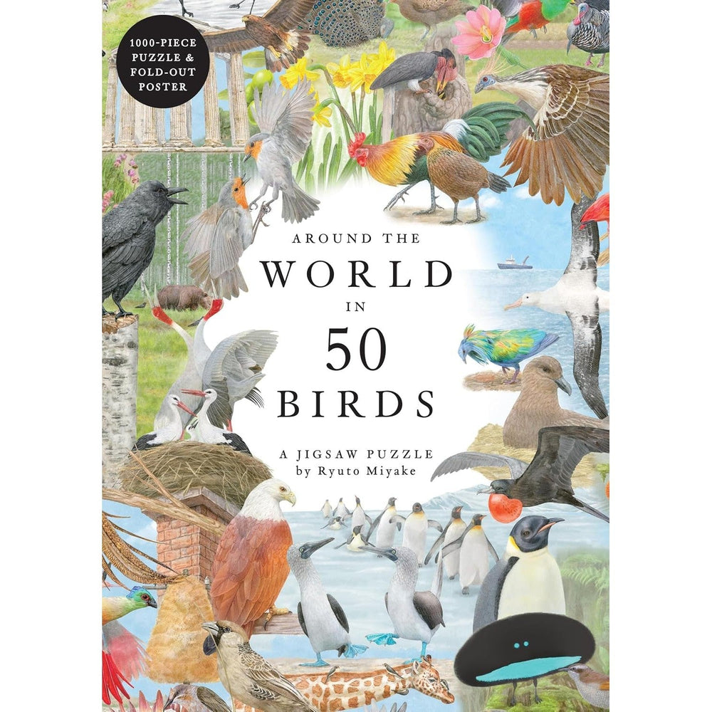 Around the World in 50 Birds 1000 Piece Jigsaw Puzzle Laurence King (ONLINE ORDER ONLY)