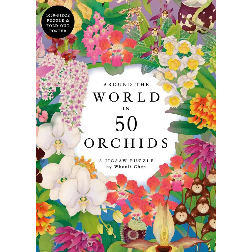 Around the World in 50 Orchids 1000 Piece Jigsaw Puzzle Laurence King (ONLINE ORDER ONLY)