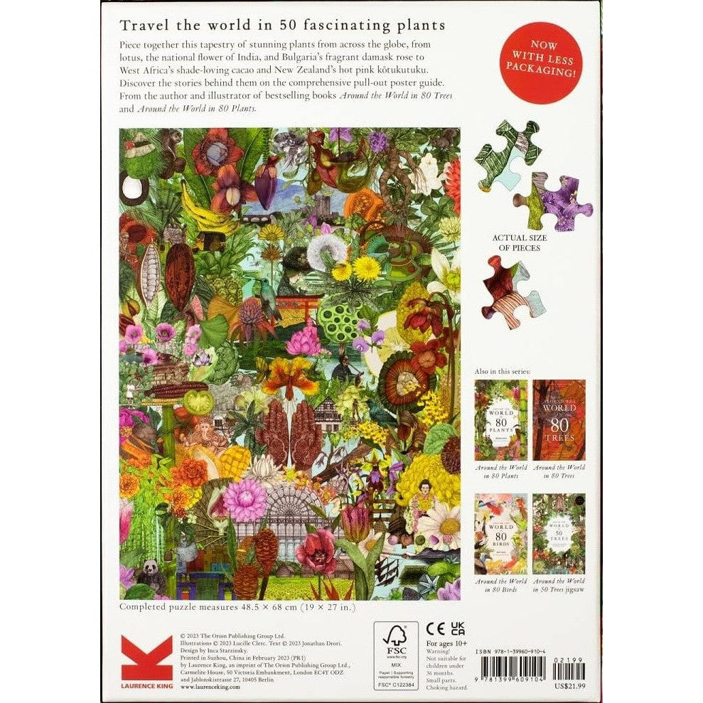 Around the World in 50 Plants 1000 Piece Jigsaw Puzzle Laurence King (ONLINE ORDER ONLY)