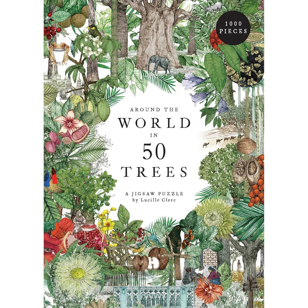 Around the World in 50 Trees 1000 Piece Jigsaw Puzzle Laurence King (ONLINE ORDER ONLY)