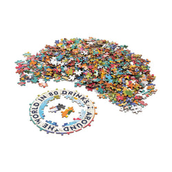 Around the World in 80 Drinks 1000 Piece Circular Jigsaw Puzzle Professor Puzzle (ONLINE ORDER ONLY)