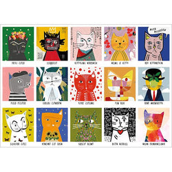 Art Cats 1000 Piece Jigsaw Puzzle Happily (ONLINE ORDER ONLY)