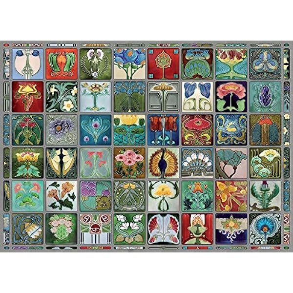 Art Nouveau Tiles 1000 Piece Jigsaw Puzzle Cobble Hill (ONLINE ORDER ONLY)