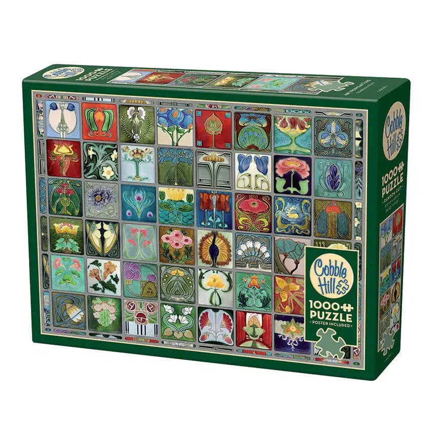 Art Nouveau Tiles 1000 Piece Jigsaw Puzzle Cobble Hill (ONLINE ORDER ONLY)