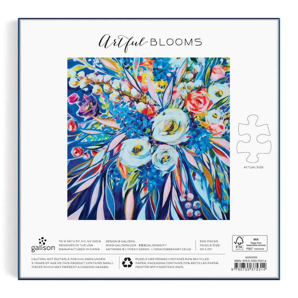 Artful Bloom 500 Piece Jigsaw Puzzle Galison (ONLINE ORDER ONLY)