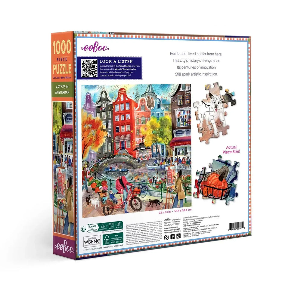 Artists in Amsterdam 1000 Piece Jigsaw Puzzle eeBoo