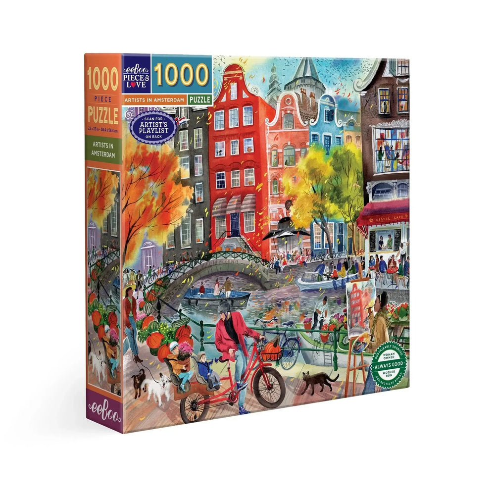 Artists in Amsterdam 1000 Piece Jigsaw Puzzle eeBoo