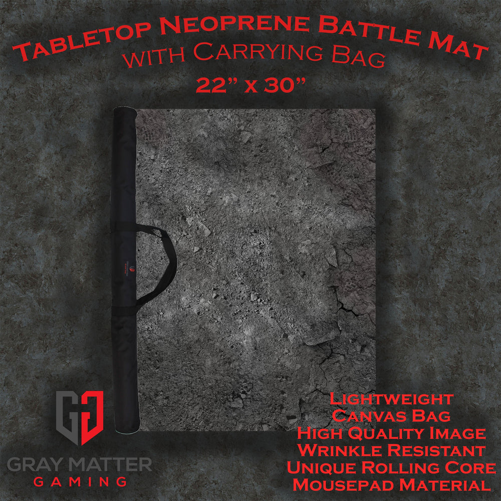 Ashen Wastelands - Neoprene Battle Mat with Bag (Online Order Only)