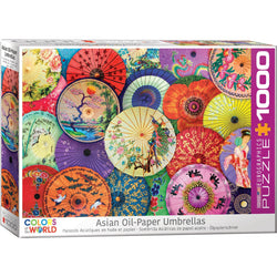 Asian Oil-Paper Umbrellas 1000 Piece Jigsaw Puzzle Eurographics (ONLINE ORDER ONLY)