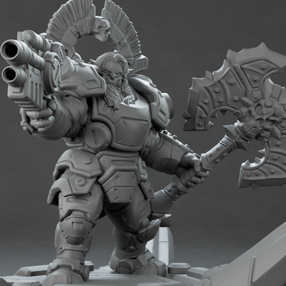 3D Printed Nafarrate Assault Orc Set Space Orcs 28 32 mm D&D (Online Only)
