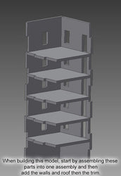 15mm Large Apartment Block (MDF) - 15MMDF152 (Online Order Only)