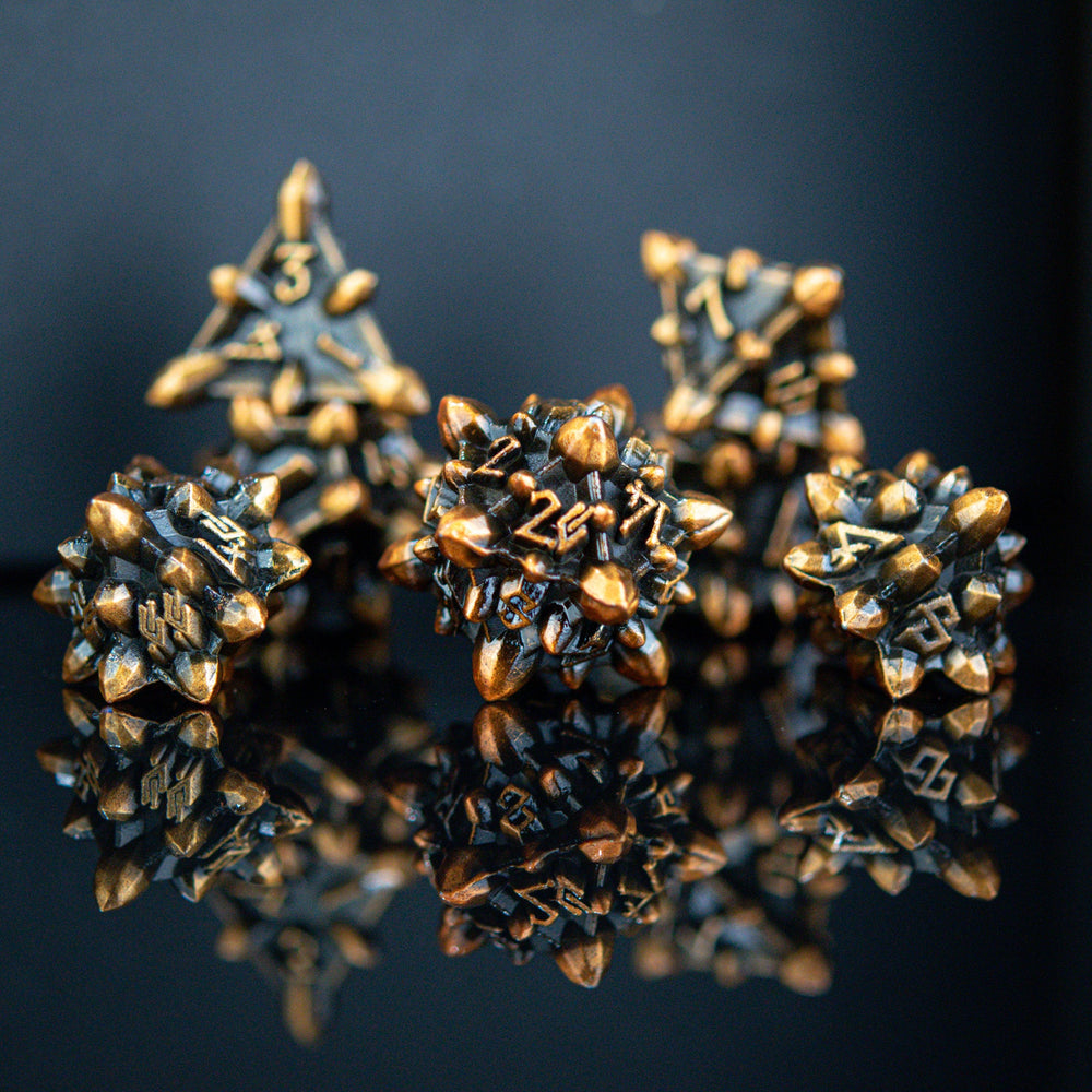 PRE-ORDER || Asteroid Fields Metal Dice Set - Herculina