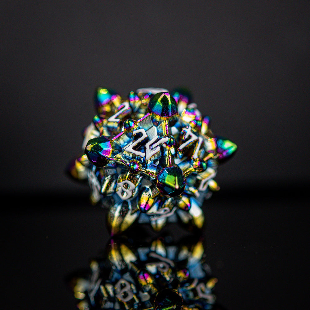 PRE-ORDER || Asteroid Fields Metal Dice Set - Iris