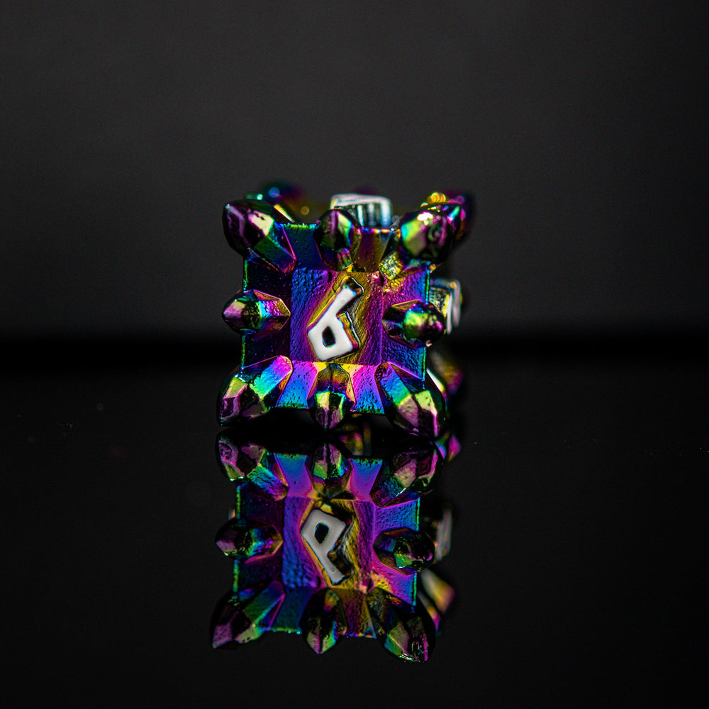 PRE-ORDER || Asteroid Fields Metal Dice Set - Iris